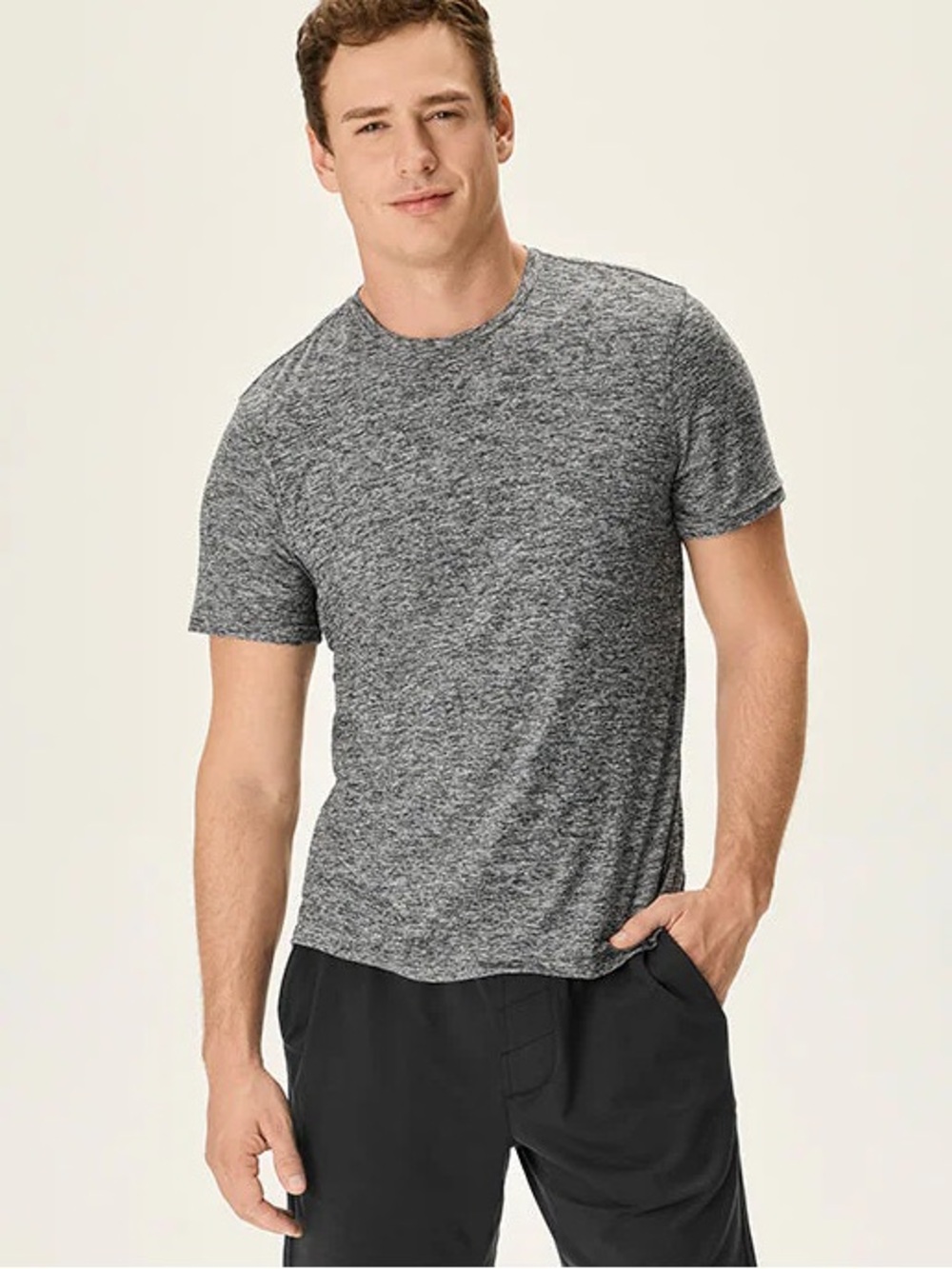 Outdoor Voices Men's Heather Grey Athletic T Shirt Size M